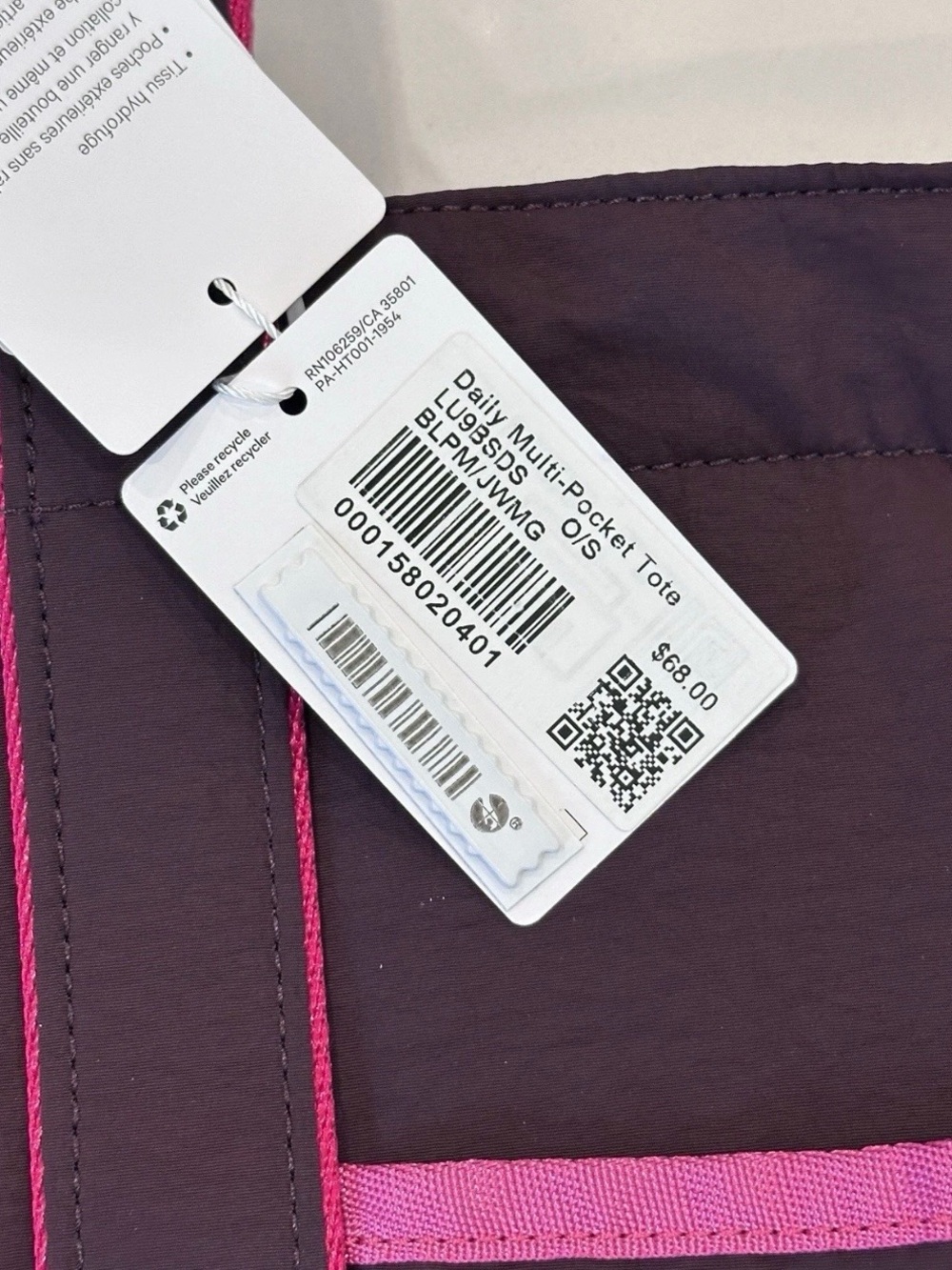 Lululemon Daily Multi-Packet Tote NWT - Picture 5 of 5